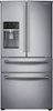 Samsung - 28.2 Cu. Ft. 4-Door French Door Refrigerator with Thru-the-Door Ice and Water - Stainless steel-Front_Standard 