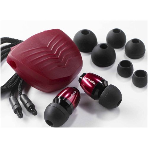 V-MODA Faders Wired Earplugs - Rouge WORLDWIDE DELIVERY