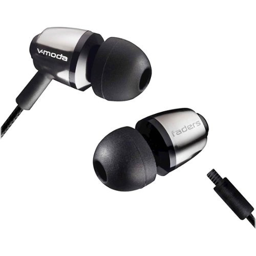 V-MODA - Faders Wired Earplugs - Gunblack-Front_Standard 