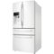 Samsung - 28.15 Cu. Ft. 4-Door French Door Refrigerator with Counter-Height FlexZone Drawer - White-Left_Standard