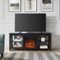Camden&Wells - Ulla Log Fireplace TV Stand for Most TVs up to 65" - Obsidian-Front_Standard 