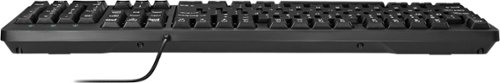Best Buy essentials™ Full-size Wired Membrane Keyboard - Black GLOBAL SHIPPING