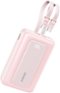 Anker - Zolo Power Bank (2025 Upgraded Version), 45W Max Fast Charging, 20,000mAh Battery Pack, Dual Built-in USB-C Cables - Pink-Front_Standard