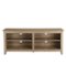 Walker Edison - Modern Wood Open Storage TV Stand for Most TVs up to 65" - Driftwood-Front_Standard