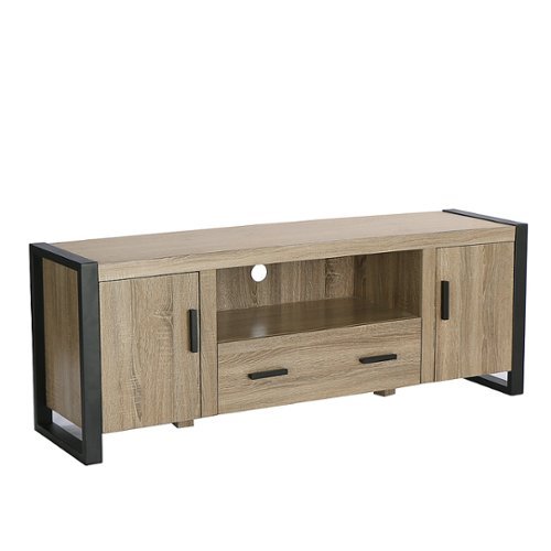 Walker Edison - Urban Modern Storage TV Stand for Most Flat-Panel TV's up to 65" - Driftwood