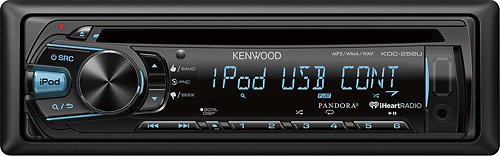  Kenwood - CD - Apple® iPod®-Ready - In-Dash Receiver with Detachable Faceplate and Remote - Black