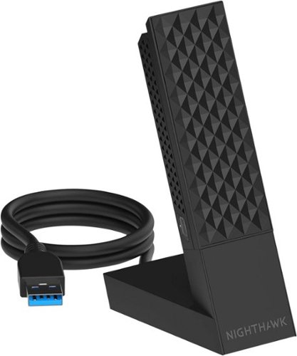 NETGEAR - Nighthawk A9000 Wi-Fi 7 USB 3.0 Adapter - Black