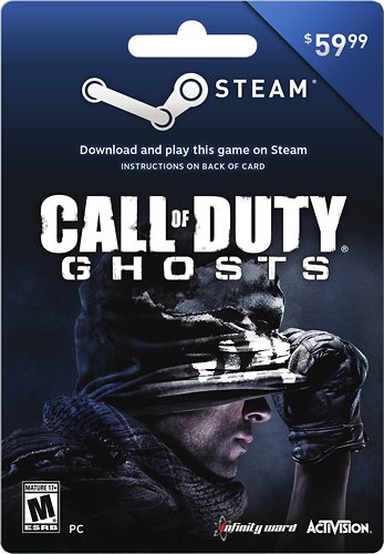  Valve - Call of Duty: Ghosts Steam Wallet Card ($59.99)