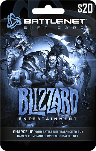  Blizzard Entertainment - Battle.net Gift Card ($20)
