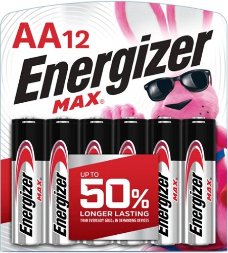 Energizer - MAX AA Batteries (12 Pack), Double A Alkaline Batteries