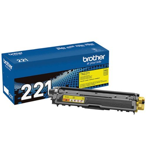 Brother - TN221Y Standard-Yield Toner Cartridge - Yellow-Front_Standard 