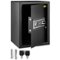 VEVOR - Safe Box, 2.1 CU.FT Fingerprint Safe Box for Money with 2 Keys & Digital Keypad, Q235 Steel Safe Box for Storing Cash - Black-Front_Standard