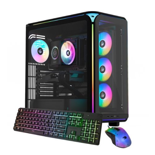 iBUYPOWER - Element Gaming Desktop PC - AMD Ryzen 7 9700F, NVIDIA GeForce RTX 5070 12GB, 32GB DDR5 RAM, 1TB NVMe SSD_EXBA7N5702 - Black-Front_Standard 