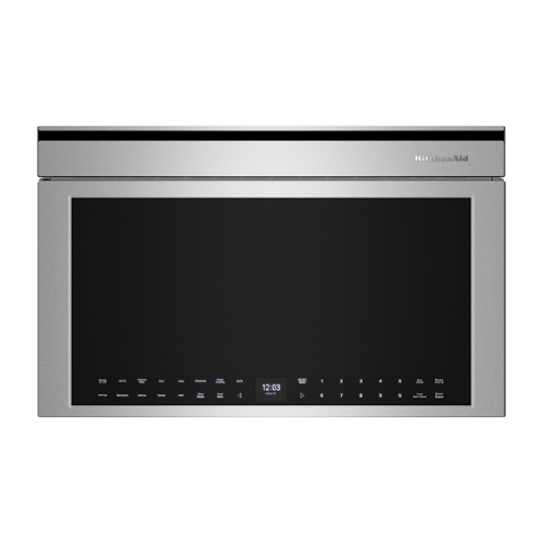 KitchenAid - 1.1 Cu. Ft. Built-In Microwave with Convection - Stainless Steel-Front_Standard 