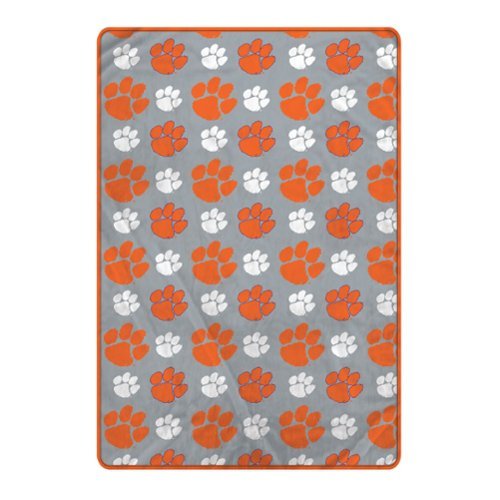 Pegasus - Clemson Tigers 66" x 95" Oversized Logo Roll Ultra Cozy Blanket - Multicolor-Front_Standard 