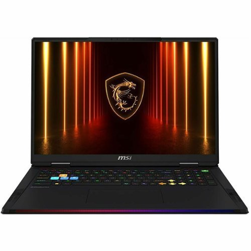 MSI - 18" Gaming Laptop 3840 x 2400 () - Intel Core Ultra 9 285HX with 64GB Memory - GeForce RTX 5080 - 4 TB SSD - Core Black, Black