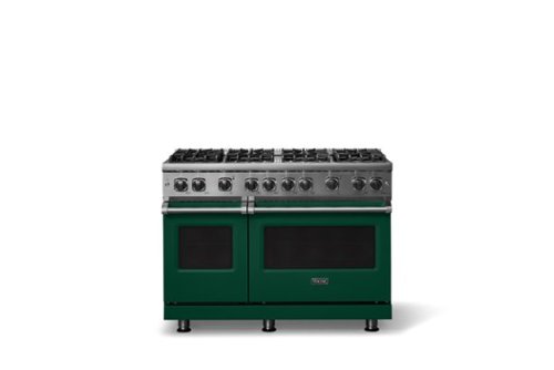 Viking - 6.1 Cu. Ft. Professional 5 Series Freestanding Double Oven Gas Convection 8 Burner Range - Ivy