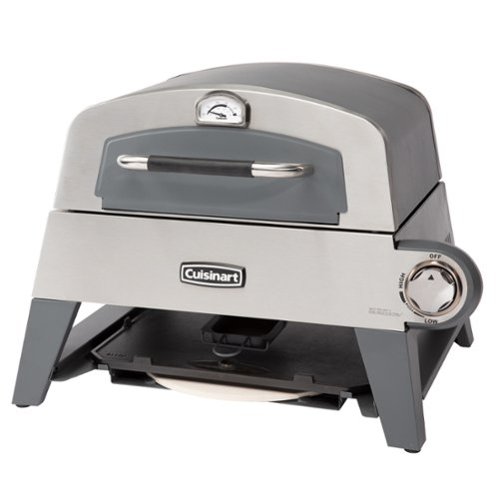 Cuisinart - 3-in-1 Pizza Oven Plus, Griddle, and Grill - Gray-Front_Standard 