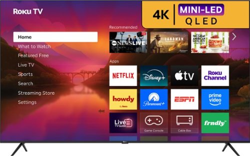 Roku - 75" Class Plus Series 4K QLED Mini-LED Smart RokuTV-Front_Standard 