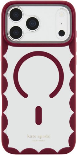 kate spade new york - Scallop Case with Magsafe for Apple iPhone 18 Pro Max / iPhone 17 Pro Max - Cherry Glaze