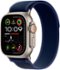Apple Watch Ultra 2 (GPS+Cellular) 49mm Titanium Case with Blue Trail Loop - M/L - Natural - (2024)-Angle_Standard