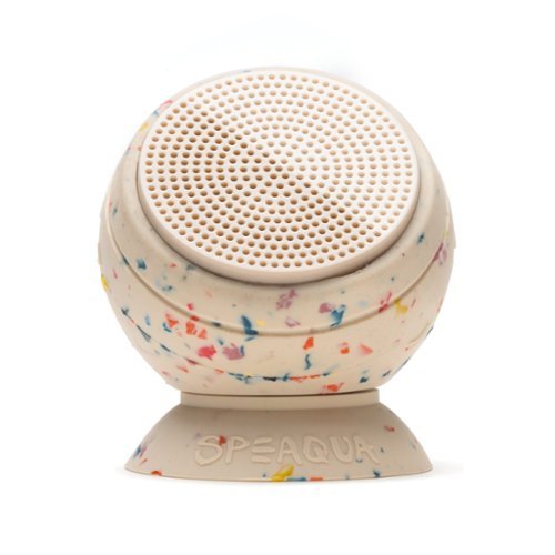 Speaqua Barnacle Pro Portable Waterproof Bluetooth Speaker with Built in Storage (2,000 songs) - Terrazzo INTERNATIONAL SHIPPING