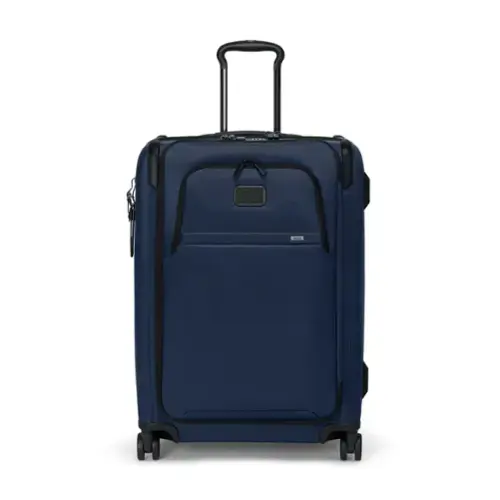 Front. TUMI - Alpha Medium Dual Access 26" Expandable Spinner Suitcase - Navy.