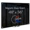 maxtek - Dry Erase Board 48" x 36" Bulletin Boards Glass Frameless Large Glass Whiteboards & Presentation Supplies - Black-Front_Standard