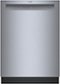 Bosch - 100 Series 24" Front Control Smart Built-In Hybrid Tub Dishwasher with 50dBA - Stainless Steel-Front_Standard