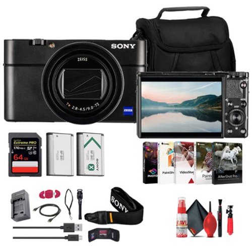 Sony Cyber shot DSC RX100 VII Camera Kit with 64GB Card, Case and