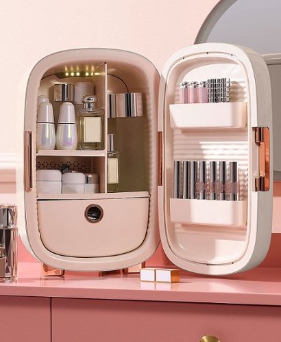 Cooluli Beauty 12-liter Skincare Fridge - Pearl White GLOBAL SHIPPING