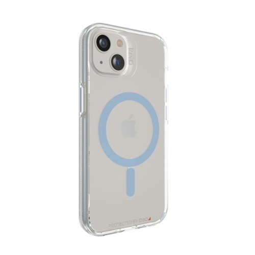 ZAGG - Gear4 Santa Cruz Snap MagSafe Compatible Case for Apple iPhone 13 - Clear/Blue-Alt_View_Standard_12 