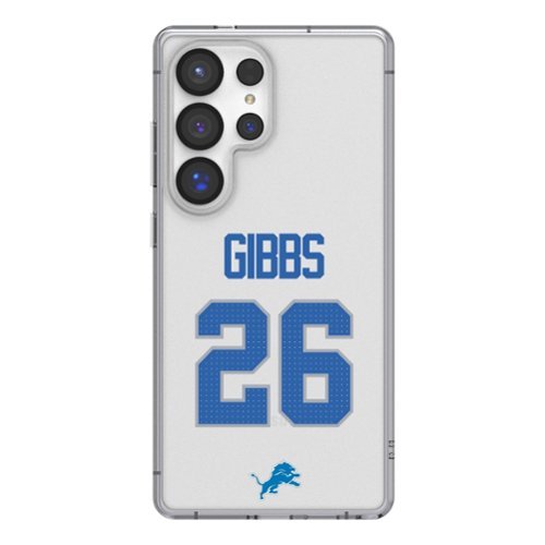 Keyscaper - NFL - Jahmyr Gibbs Detroit Lions Galaxy Clear Case - S24 - Multicolor-Front_Standard 