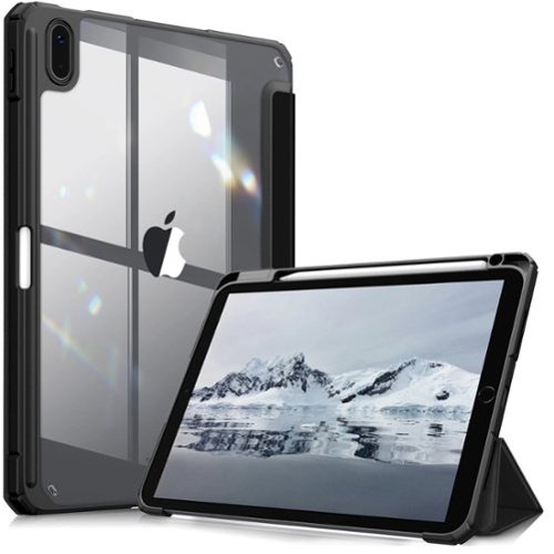 Kitcheniva - Protective Clear Case For iPad (A16) 11th 11” 2025/iPad 10th 2022 Shockproof Cover 10.9” - Black-Front_Standard 