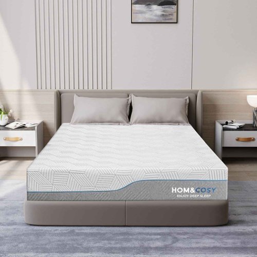 Vipbear - Extra Firm Mattress Queen Size 12 Inch with Ice Silk Cover - Gray-Front_Standard 