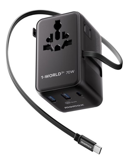 Momax [2026 New] 70W Universal Travel Adapter, 6 in 1