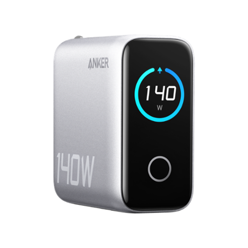 Anker - Laptop Charger (140W, 4-Port, PD 3.1) - Silver-Front_Standard 