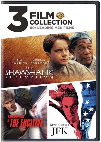  3 Film Favorites: 90's Leading Men - The Shawshank Redemption/The Fugitive/JFK [DVD]