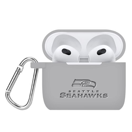 Artinian - Seattle Seahawks Debossed Silicone AirPods Gen Three Case Cover - No Size - Multicolor-Front_Standard 