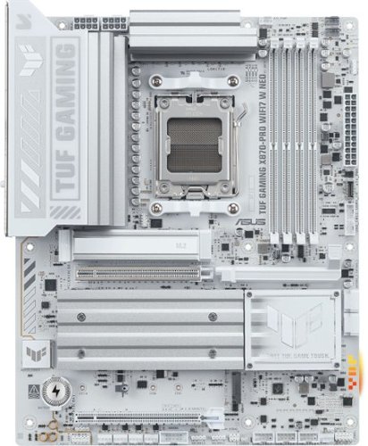 ASUS - TUF GAMING X870-PRO WIFI7 W NEO (Socket AM5) AMD X870 ATX DDR5 Wi-Fi 7 Motherboard - White