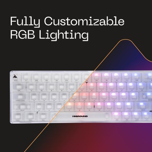 Higround Basecamp 65 65% Wired Mechanical Lubed Flame Linear Switch Gaming Keyboard with RGB lighting - Opal BUY IN SINGAPORE