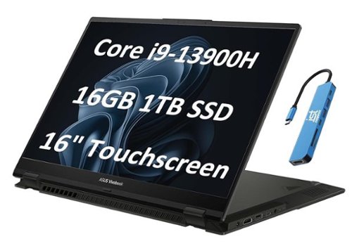 ASUS - Vivobook S 16 Flip 16" WUXGA 2-in-1 Touchscreen Laptop - Core i9 with 16GB Memory - 1TB SSD - Windows 11 Pro-Front_Standard 