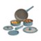 Bella - Fits-anywhere Kitchenware: 8-Piece Ceramic Nonstick Cookware Set with Removable Handles - Surf-Front_Standard