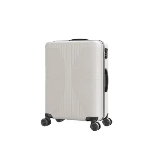 Front. Winado - 24" Hardshell Carry On Luggage with Spinner Wheels Lightweight PP Hardside Small Suitcase with Built-in Lock - White.
