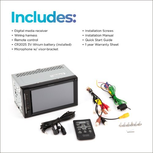 Pioneer 6.2 Bluetooth Digital Media (DM) Receiver - Black BUY IN MIDDLE EAST