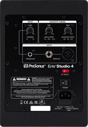 PreSonus Studio Monitors ERIS STUDIO 4 WORLDWIDE DELIVERY