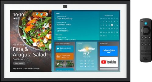 Amazon - Echo Show 15 | HD smart kitchen TV for home organization with Alexa - Black