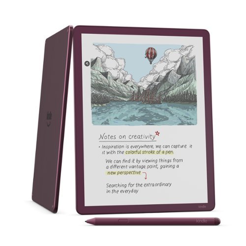 Amazon - Kindle Scribe Colorsoft 64GB (newest model), 11” paper-like color display with front light, Thin, light, powerful - 2025 - Fig