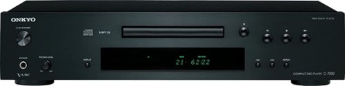 Onkyo - CD Player - Black-Front_Standard 
