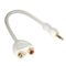 AudioQuest - FLX-Mini > RCA Adaptor - Flexible 3.5mm Mini > RCA - White-Front_Standard